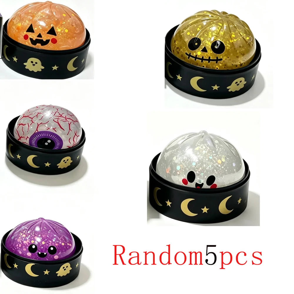Juguete Antiestrés Blando y Brillante de Halloween 2026, Estilo Calabaza, Ojo, Fantasma, Juguetes para Adultos, Regalo Sorpresa