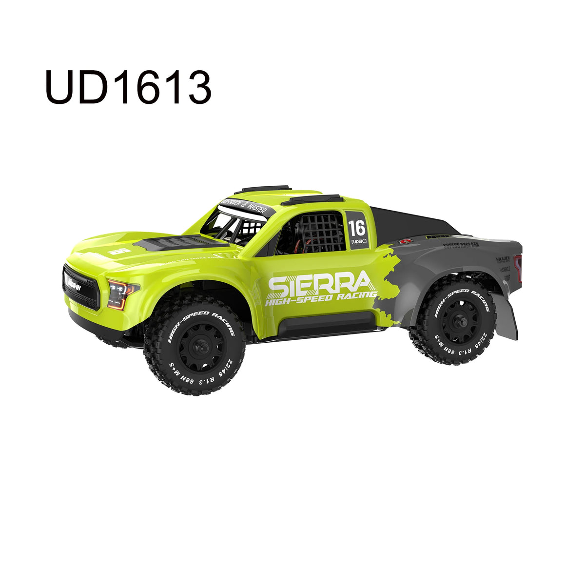 UDIRC 1/16 SIERRA UD1613 UD1613PRO 4WD Camión RC sin escobillas para desierto, rápido, todoterreno, para pista RC, camión corto, modelo RC, juguetes.