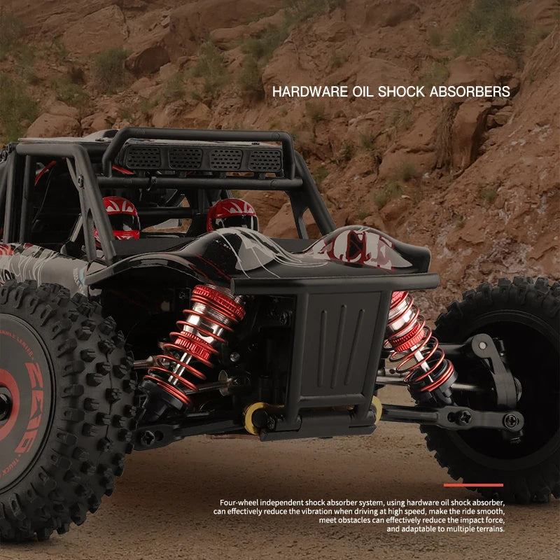 WLtoys 124016 124017 Coche RC de Alta Velocidad 75km/h, Camioneta Eléctrica 4x4 Todoterreno con Control Remoto, Vehículo de Carreras para Derrapes y Escalada, Juguetes