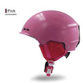 NUEVO casco de esquí ROSA para adultos mujeres hombres casco de esquí moldeado integralmente monopatín esquí Snowboard casco de nieve casco de seguridad rosa