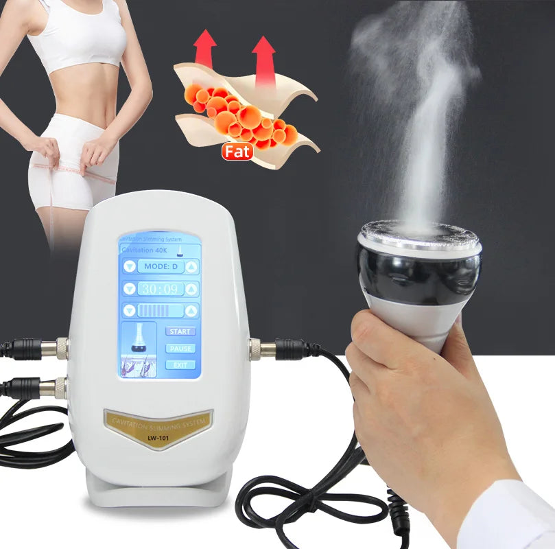 Venta al por mayor 40K cuerpo Facial radiofrecuencia masaje quemadura grasa pérdida de peso vibración masaje belleza dispositivo piel apretar cara cuidado de la piel