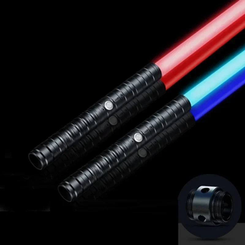 WS Juguetes Láser de Sable de Luz, Espada de Luz RGB de Metal, Barra de Luz Kpop, Sable de Luz Rave, Juguete Intermitente