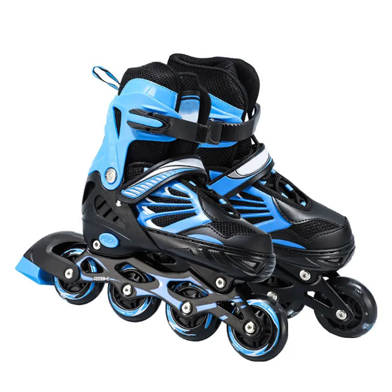 Patines en Línea Profesionales para Principiantes, Zapatos de Patinaje Transpirables con Parte Superior Flexible, Ajuste Cómodo y Suave para Adultos y Adolescentes