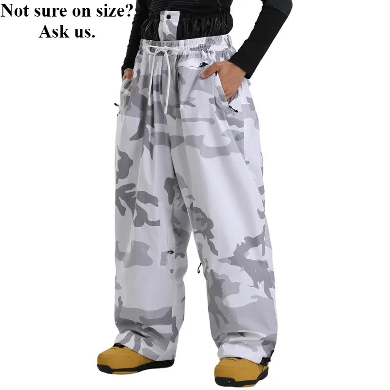 Pantalones de Nieve Impermeables GSOU SNOW, Pantalones de Snowboard Transpirables con Cintura Holgada para Exteriores, Pantalones Profesionales para Hombre y Mujer, Stride 2026, Novedad