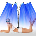 Lámpara de bronceado UV profesional de 4 cabezales, luz de baño solar de 35W, rejuvenecimiento de la piel del acné, equipo de belleza para uso en salón de belleza en el hogar