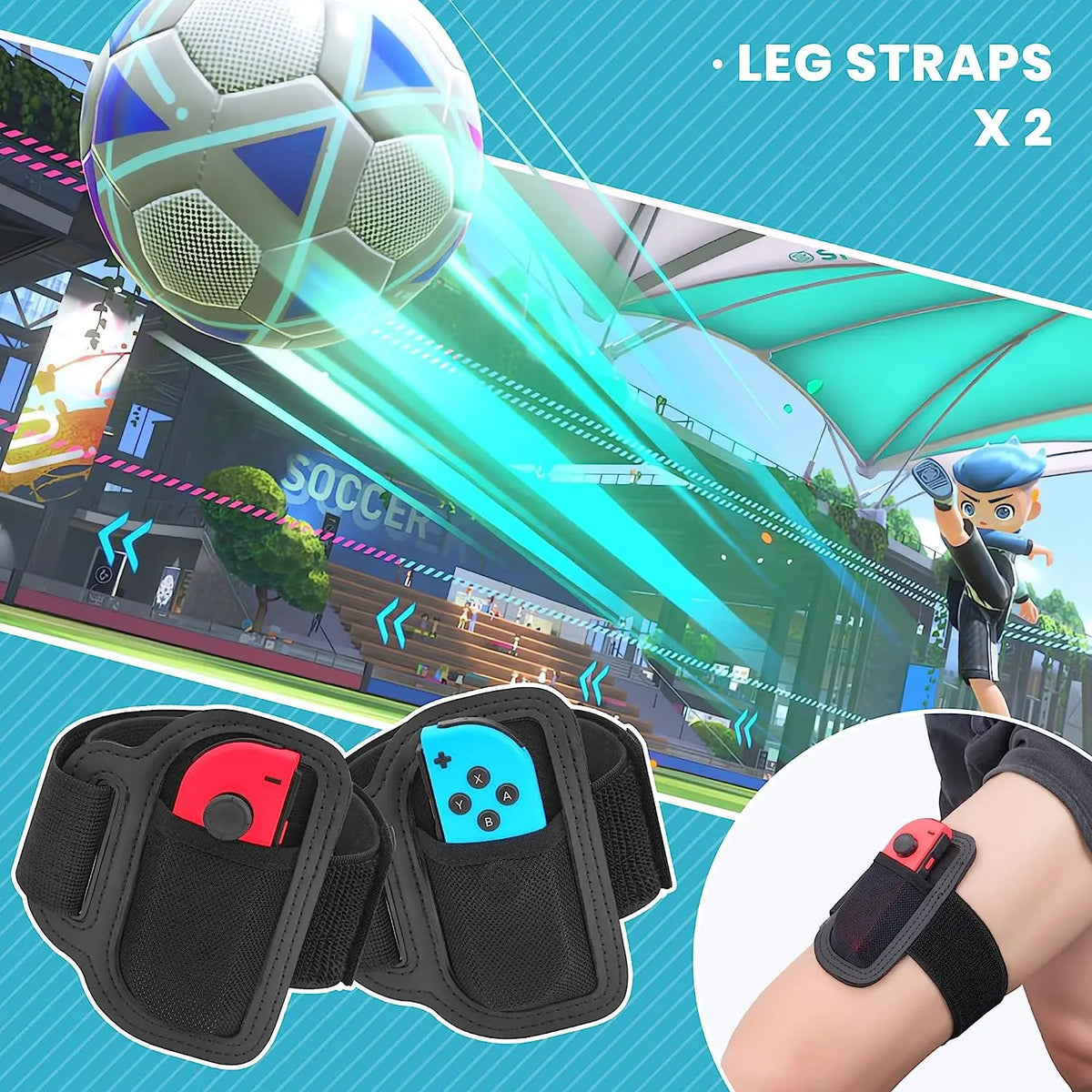 Kit de Accesorios Deportivos 10 en 1 para Switch/Switch OLED, Paquete de Accesorios para Juegos Deportivos 10 en 1 para Nintendo Switch