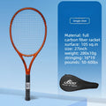 Raqueta de tenis de 27 pulgadas, fabricada íntegramente en fibra de carbono, resistente, ligera, de calidad profesional y fácil de transportar, ideal como equipo deportivo.