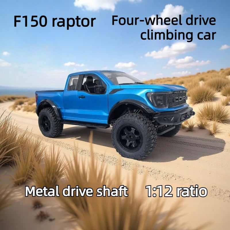 Camioneta Todoterreno F-150 4WD RC 1:12, 2.4G, Resistente a Salpicaduras, con Luces LED, Eje de Transmisión de Metal, RTR, Juguete de Control Remoto