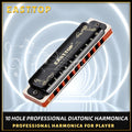 East top nueva armónica diatónica blues T008K, armónica profesional, órgano bucal, para principiantes, jugadores, regalos