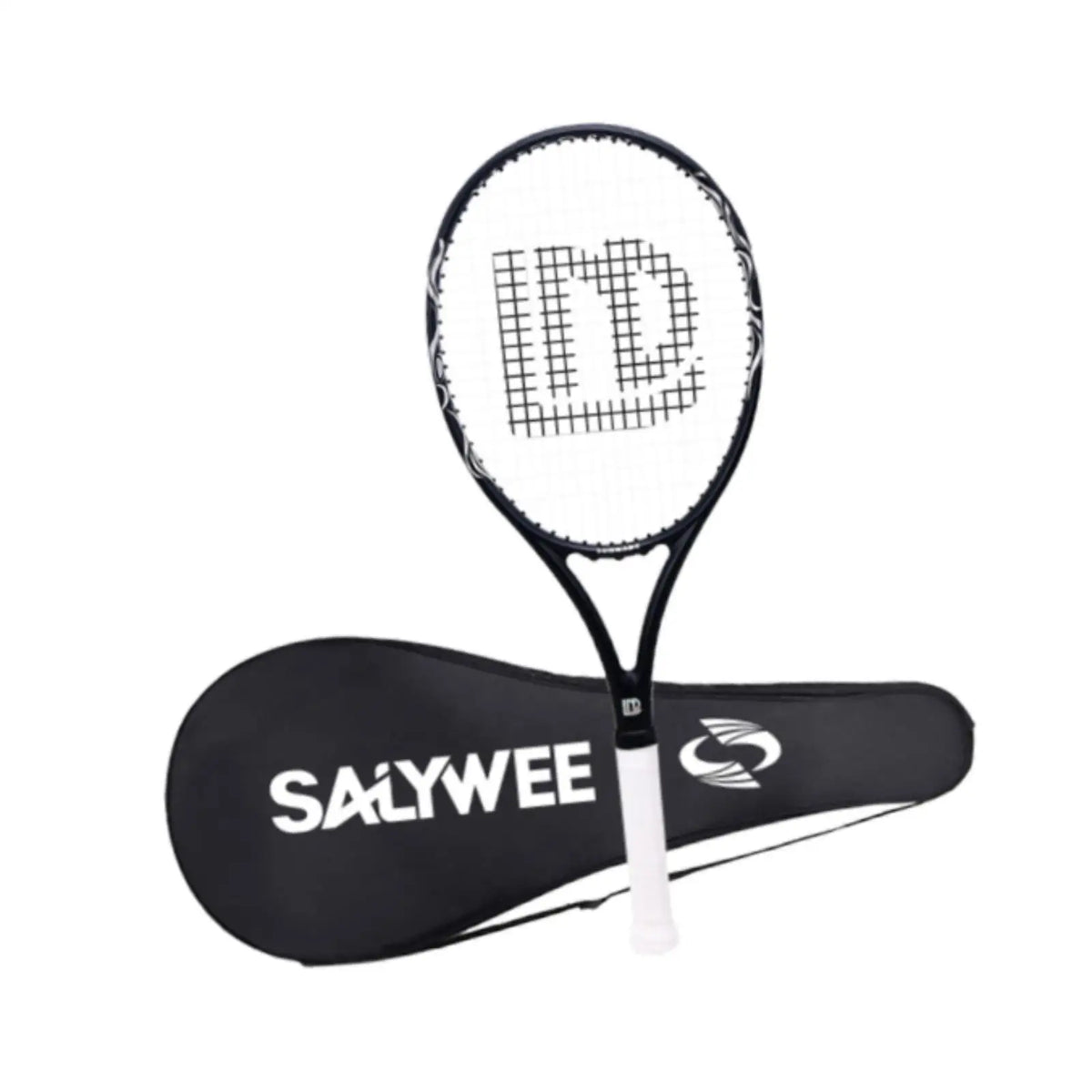 Raqueta de tenis con bolsa, agarre cómodo para hombres y mujeres, raqueta de tenis portátil profesional para práctica en jardín, playa y patio trasero