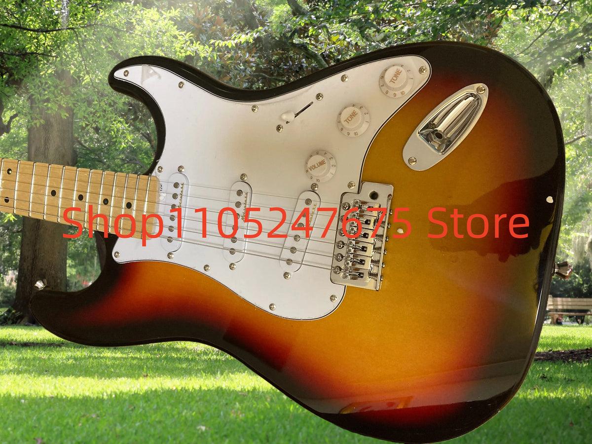 (Entrega en 25-35 días) En stock Guitarra eléctrica con cuerpo personalizado de caoba 05