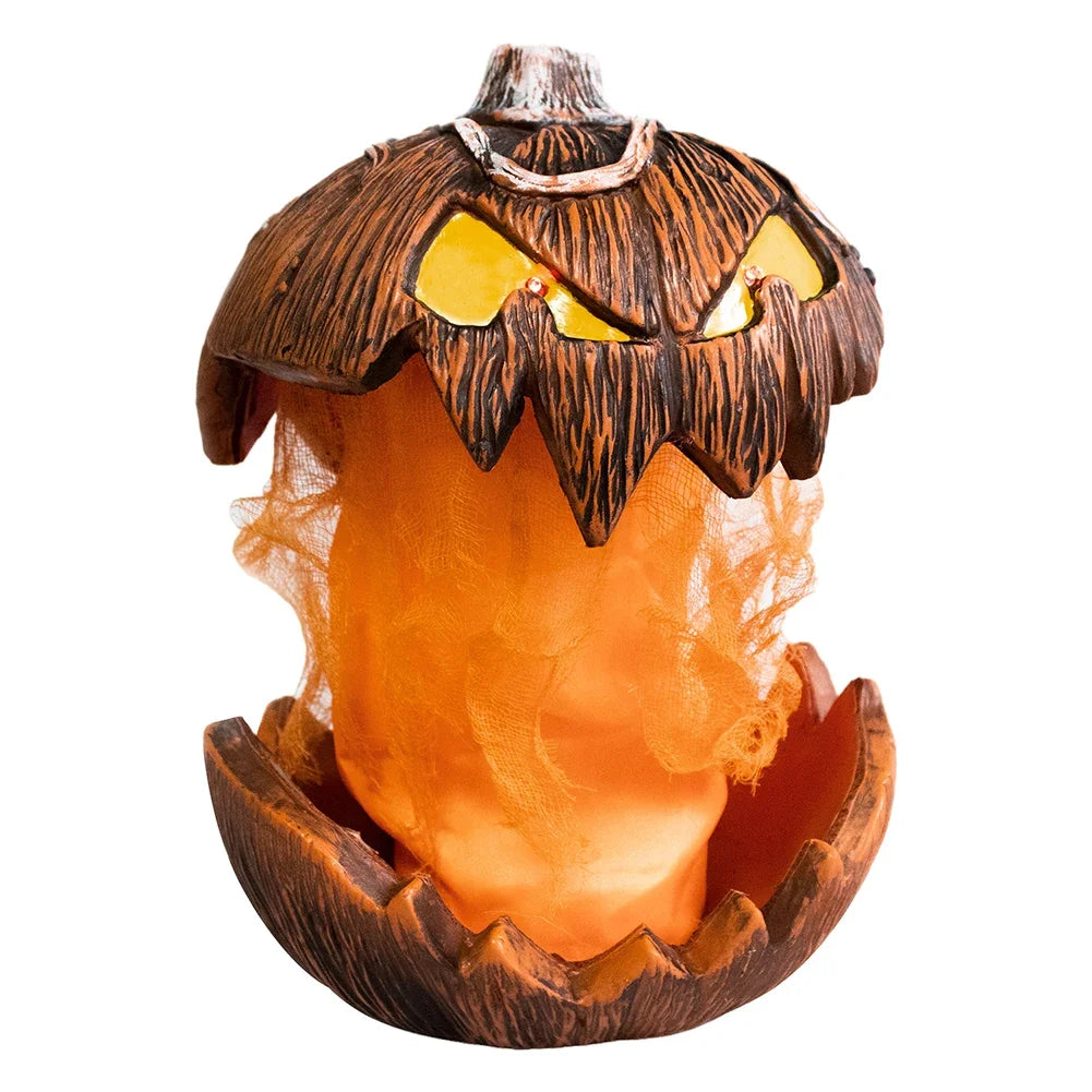 Decoración Animada de Calabaza de Halloween, Activación por Sonido, Habla y se Mueve, Crea una Atmósfera Espeluznante para la Decoración de Fiestas de Halloween