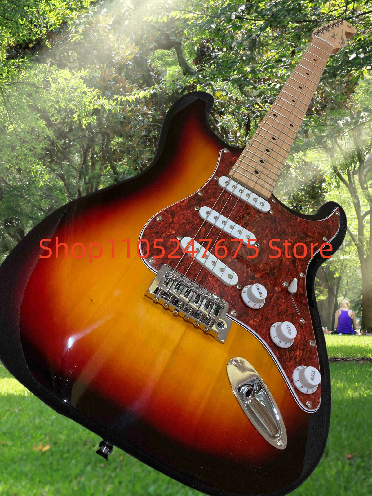 (Entrega en 25-35 días) En stock Guitarra eléctrica con cuerpo personalizado de caoba 05