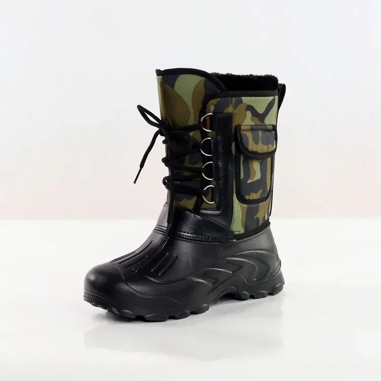 Botas deportivas al aire libre para hombre, zapatos impermeables de primavera para hombre, Botas de lluvia ligeras, botas de pesca, botas de nieve de invierno, nuevas botas de trabajo 2024