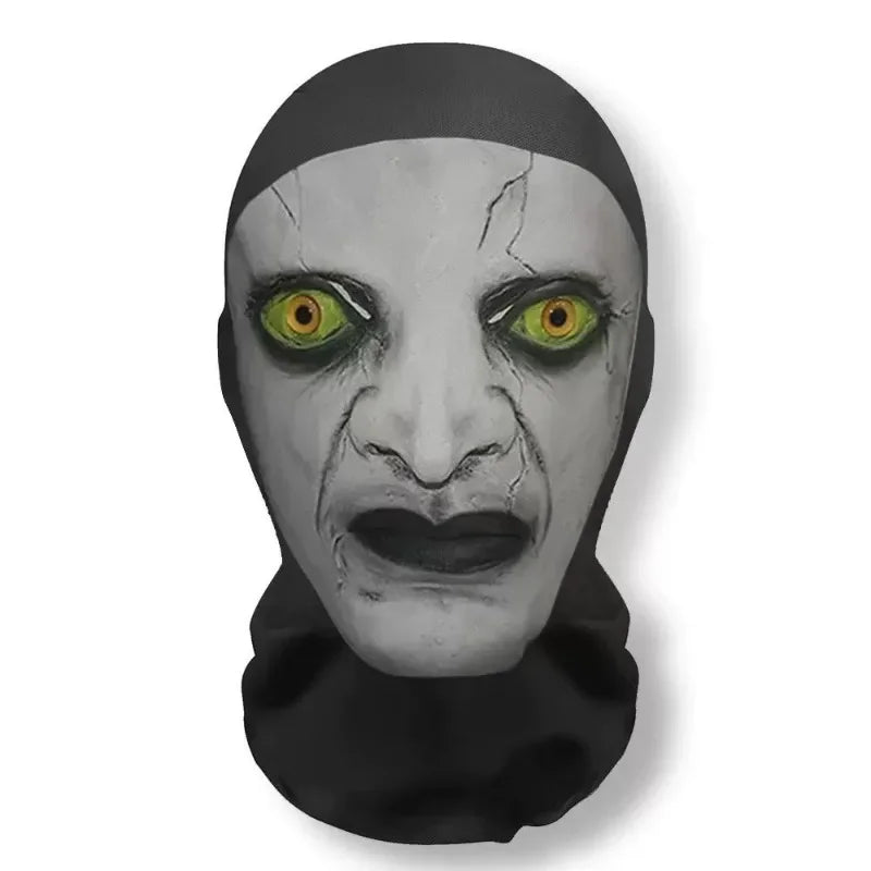 Máscara de cara de fantasma de Halloween impresa en 3D, máscara de malla elástica de cara completa, tocado de juego de rol de calavera, pasamontañas de terror para cosplay de Halloween