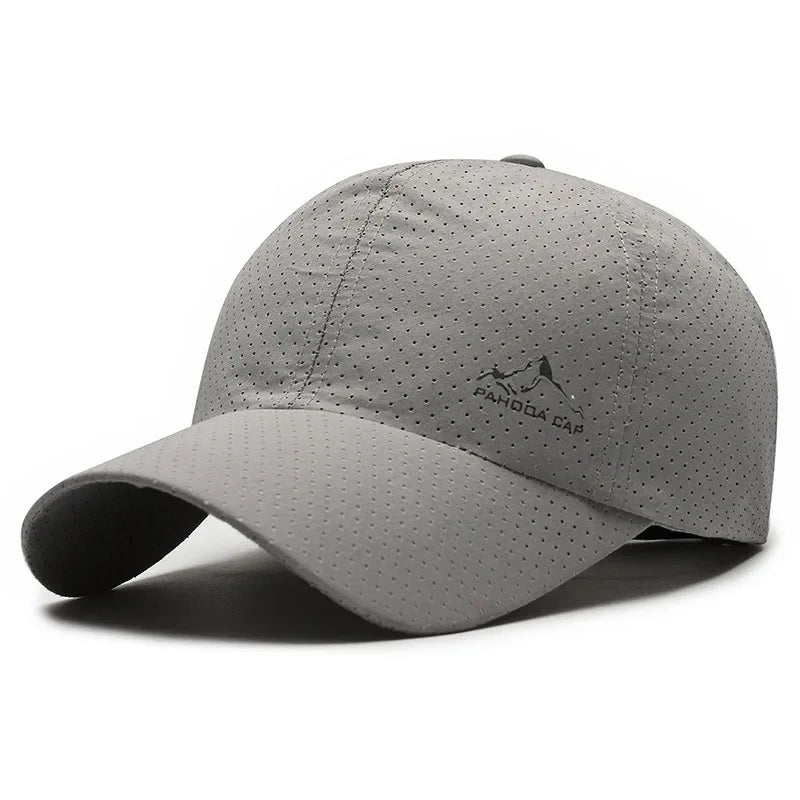 Gorra de béisbol de malla transpirable de secado rápido para hombre y mujer, ideal para deportes al aire libre, viajes, pesca, senderismo, ciclismo y correr
