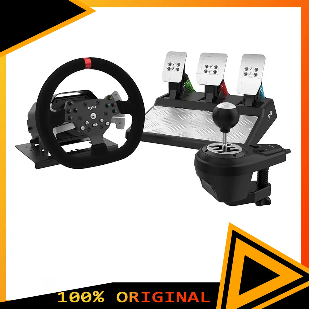 Pxn V10 Steering Wheel Gaming Controller Wired Force 900 Rotation Game Steering Wheel For Ps3/Ps4/Switch/Xbox Man Gifts Custom