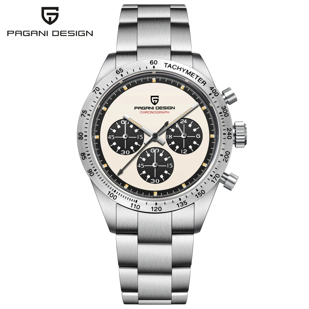 Reloj PAGANI DESIGN Panda 2026 para hombre, reloj de cuarzo de lujo, cronógrafo de velocidad, luminoso, resistente al agua, cristal de zafiro AR, regalo para hombre
