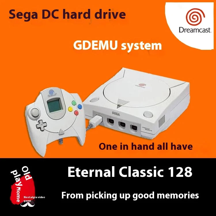 Máquina de juego Dreamcast Dc 128g 64g 32g Gdemu Retro Dreamcast Dc consola de juegos disco duro juegos personalizados para consola juego Hdd