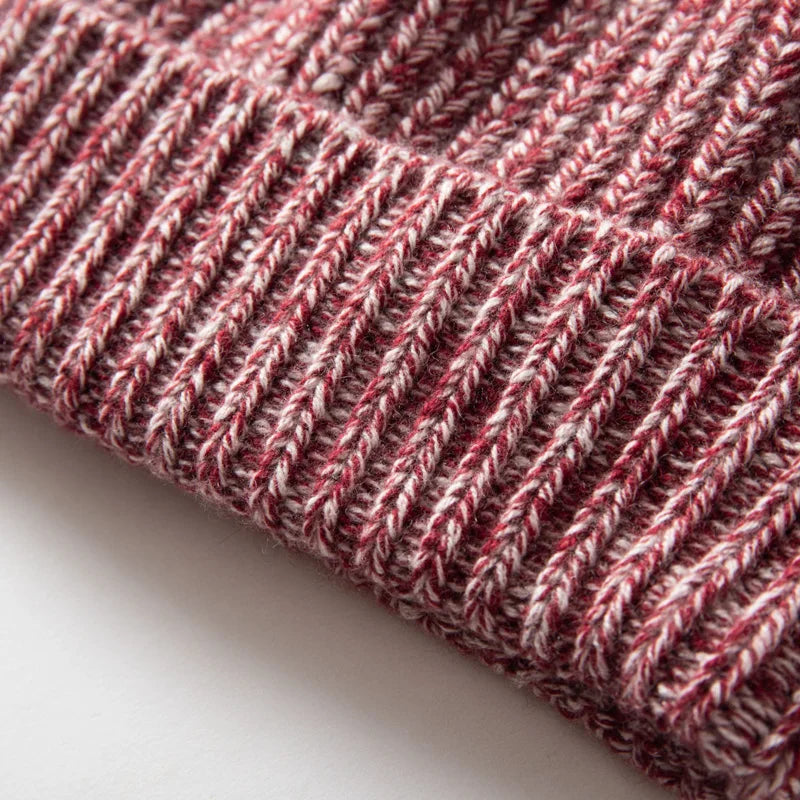 Gorros de cachemira 100 para hombres y mujeres de alta calidad, gorros con bridas Unisex de invierno gruesos y cálidos, sombreros de Navidad de hilo de tendencia