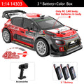 HYPER GO RC MJX 14303 Coche de Derrape de Alta Velocidad de 42 KM/H con Giroscopio - Juguete Eléctrico 4WD Profesional 1/14 con Control Remoto, Coche Todoterreno con Motor de Escobillas, Camiones Monstruo, Regalos para Adult
