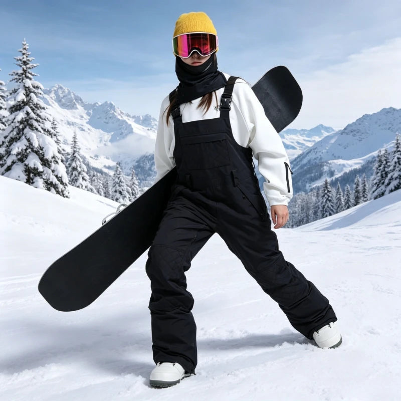 Pantalones de Esquí para Invierno 2026, Impermeables, Resistentes al Viento, Cálidos y Transpirables, con Bloques de Color, para Snowboard y Actividades al Aire Libre