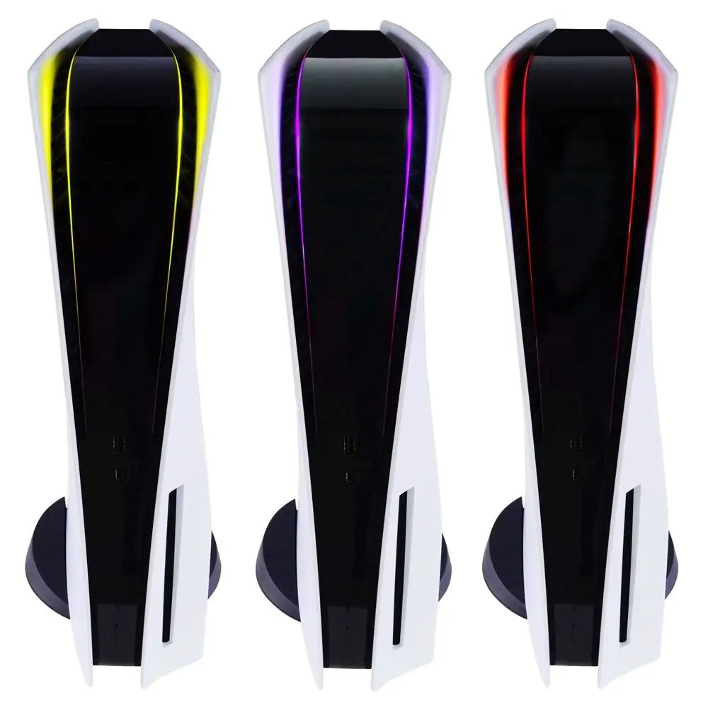 1 juego de pegatinas de degradado arcoíris para barra de luz de consola PS5, calcomanías autoadhesivas para barra de luz LED, accesorios para juegos de PlayStation 5