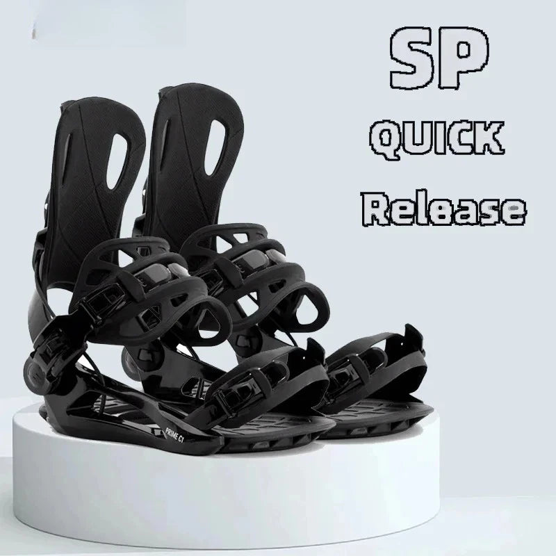 Clips para snowboard de liberación rápida, fijaciones para snowboard