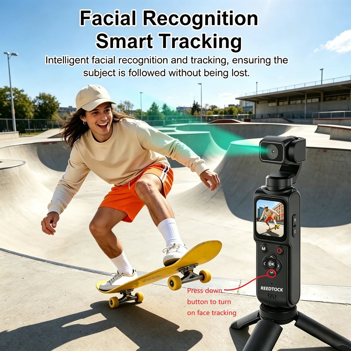 Cámara de Vlogging 4K, Cámara Digital de 75MP, 330 °   Cámara de bolsillo portátil con pantalla táctil, zoom de 18 aumentos, conexión WiFi, seguimiento facial y lente giratoria, ideal para vlogs.