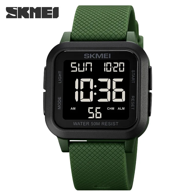 Reloj digital militar SKMEI 1894 para hombre, resistente al agua, reloj deportivo electrónico a prueba de golpes, con cuenta regresiva 1841 Montre Homme