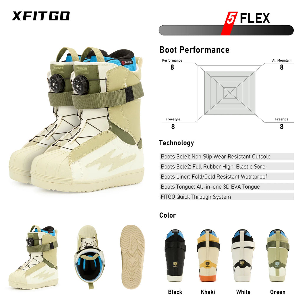 Botas de Snowboard de Calzado Rápido