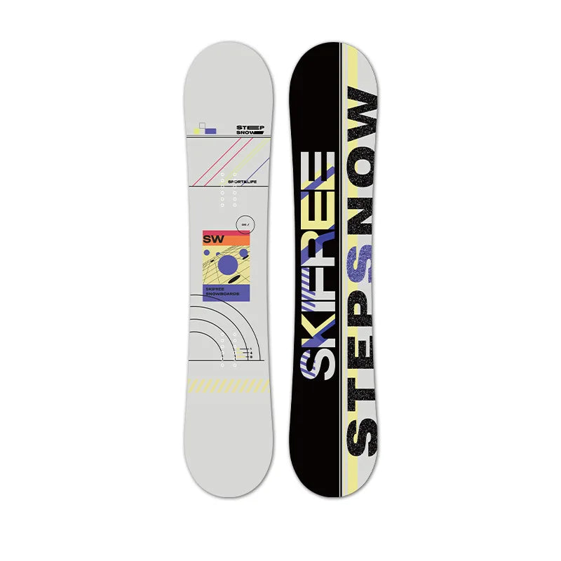 Tabla de Snowboard Híbrida All Mountain Freestyle con Camber Rocker, Núcleo de Madera de Álamo y Base Sinterizada - Duradera para Esquí/Snowboard de Invierno