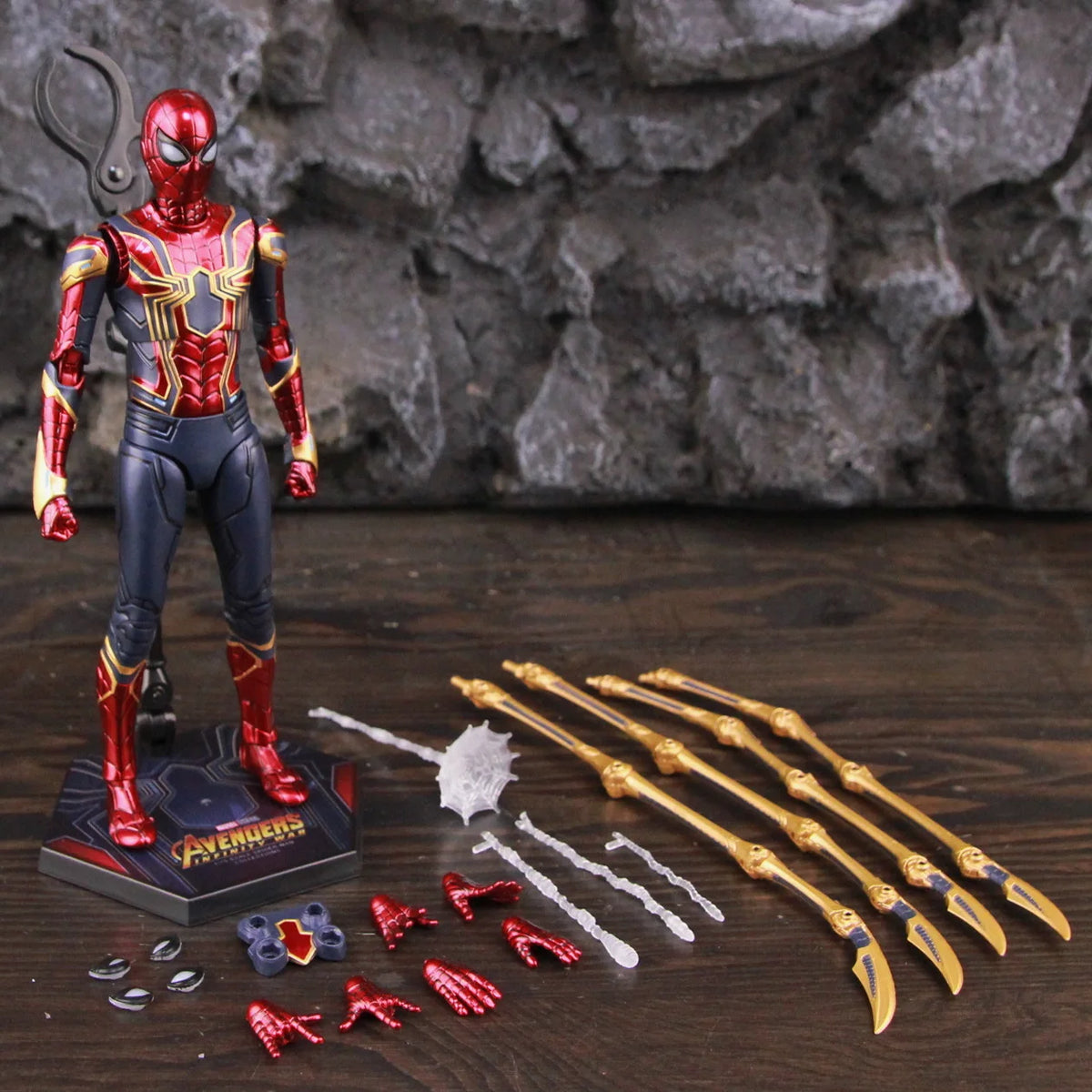 ZD Toys Marvel Iron Man MK46 MK45 MK1 MK2 MK3 MK4 MK5 MK6 MK7 MK33 MK17 7 "Figura de acción de película Iron Mark 1 2 3 4 5 6 7 Leyendas