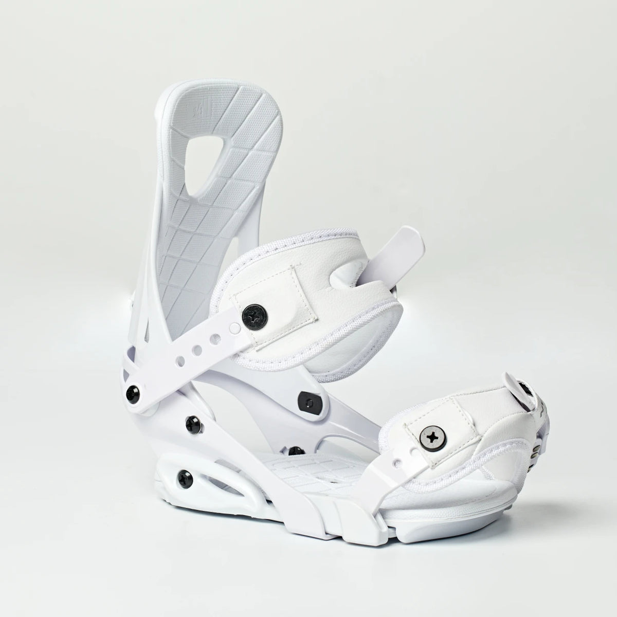 Fijaciones de Snowboard Union Ligeras y Ajustables, Color Blanco