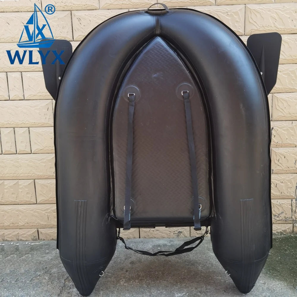 Bote Inflable Personalizable para una Persona, Bote Pontón, Material de PVC Grueso, Canoa de Remo, Kayak para Pesca
