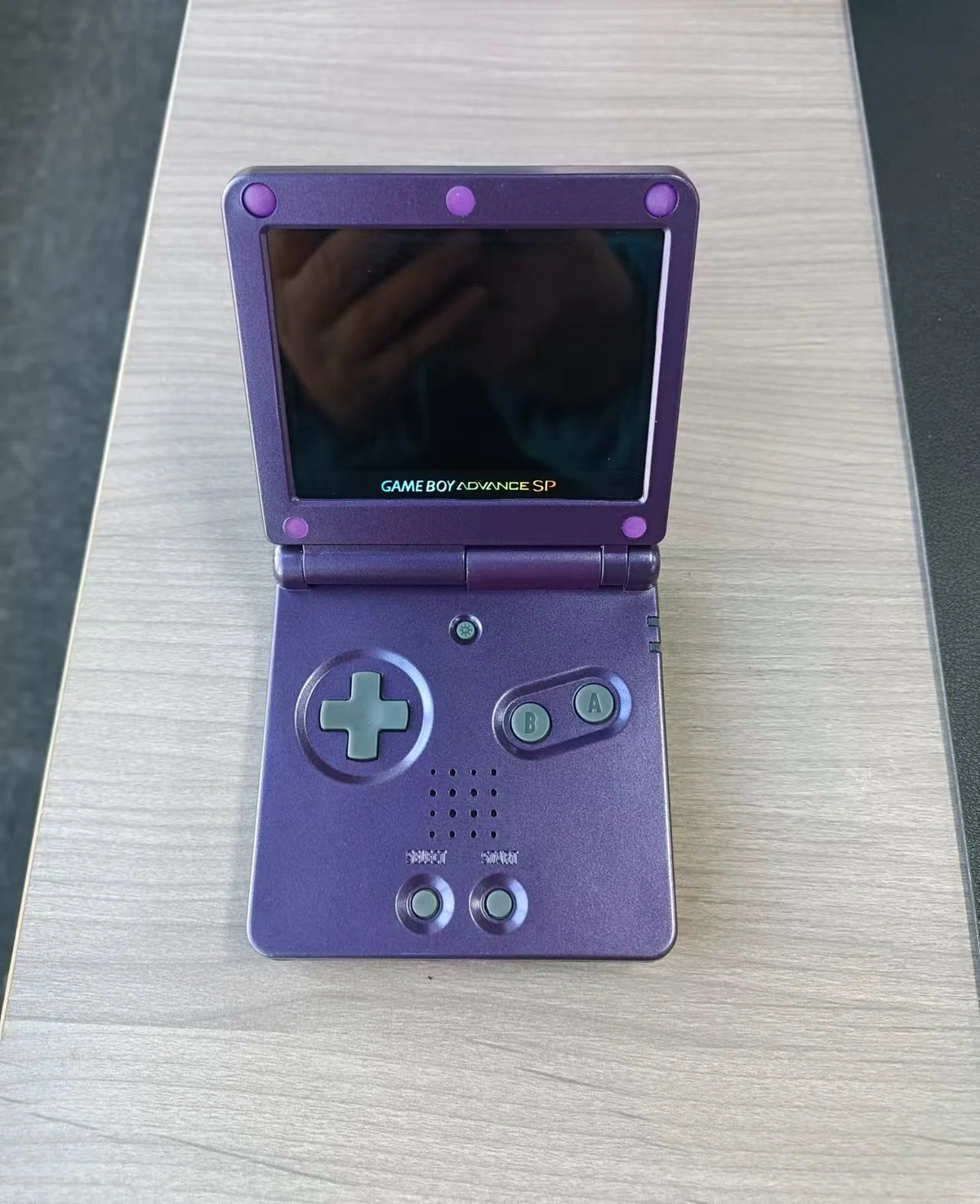 Gameboy Advance SP AGS-001 Consola de juegos GBA SP reacondicionada con nueva pantalla IPS Nueva carcasa y nivel de brillo ajustable