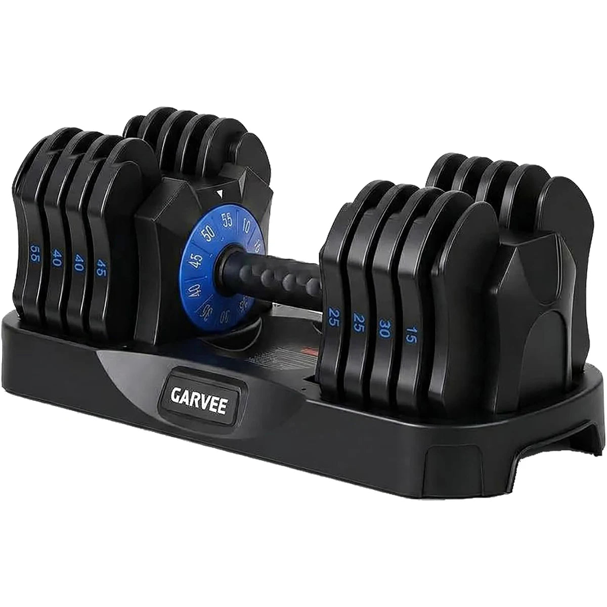 Mancuernas ajustables, con sistema de ajuste rápido de peso en 1 segundo mediante un dial, mango antideslizante, equipo de gimnasio doméstico que ahorra espacio, ideal para hombres y mujeres.