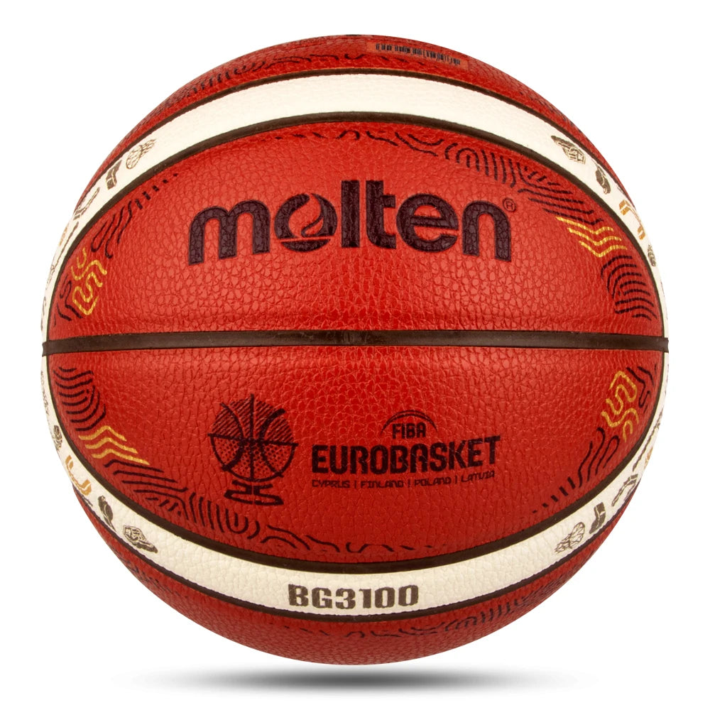 Balón de Baloncesto Molten 2026, Tamaño Oficial 7/6/5, Material PU, para Interior y Exterior, Entrenamiento, Partidos, Equipo, Baloncesto Original