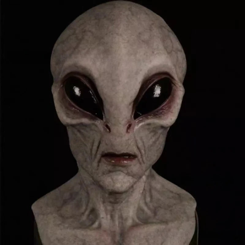 Máscara de miedo de alienígena de Halloween, máscara supersuave de alienígena Horrible, máscara de terror, fiesta espeluznante, divertido accesorio de Cosplay, máscaras, accesorios de decoración