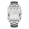 Reloj de pulsera LIGE de lujo para hombre, resistente al agua, luminoso, con fecha, de acero inoxidable, reloj cuadrado deportivo para hombre, reloj de cuarzo casual