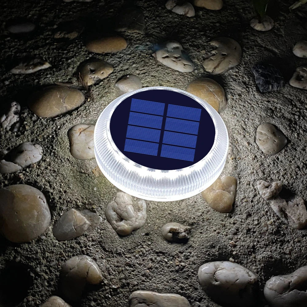 Luces LED solares para cubierta de exterior IP68, iluminación impermeable para jardín, iluminación de paso, encendido/apagado automático, escaleras, Patio, camino, valla, lámpara de pared