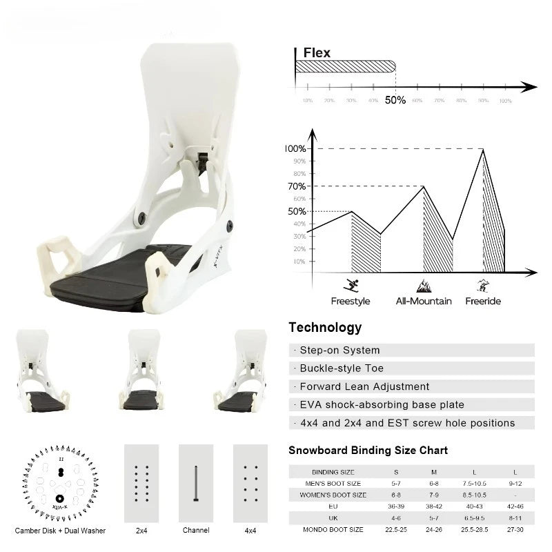 Juegos de Fijaciones y Botas para Snowboard