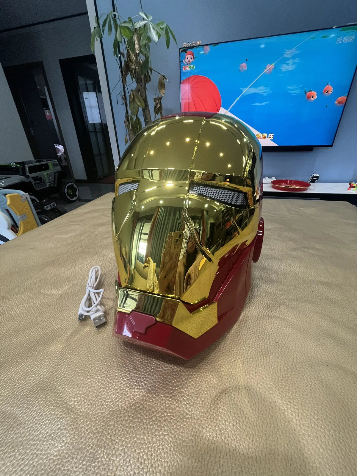 Nuevo Casco de Iron Man 2026, Réplica 1:1, Eléctrico, Usable, con Control por Voz, Modelo Coleccionable de Anime, Accesorio para Juego de Roles para Adultos, Regalo de Cumpleaños