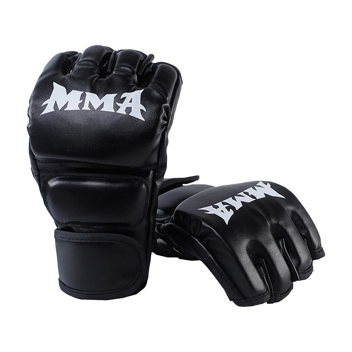 Guantes de Boxeo para MMA, Muay Thai, Combate Libre, Taekwondo, Entrenamiento con Saco de Arena, Guantes de Boxeo de Medio Dedo