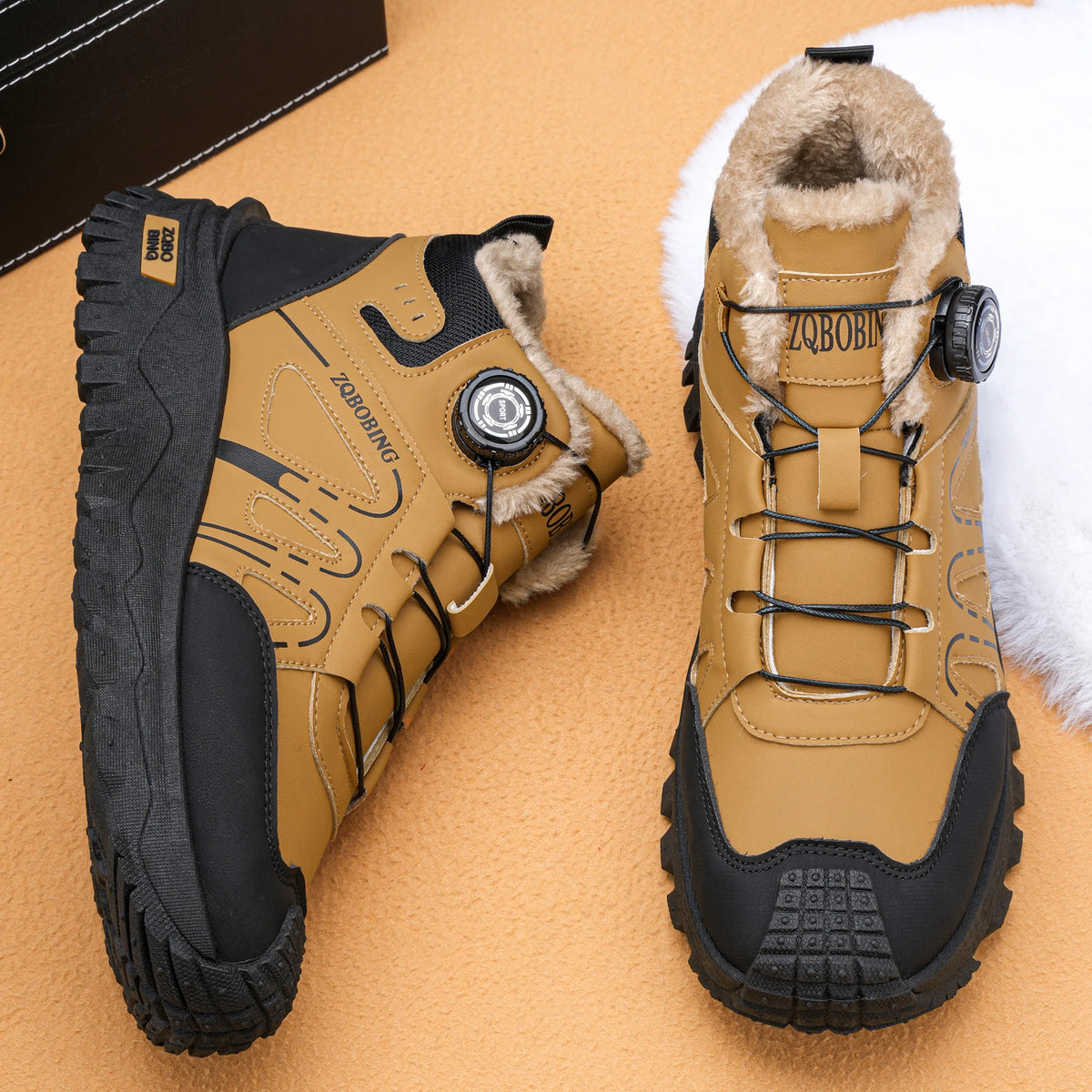 Botas de Invierno para Hombre, Forradas de Felpa, Cálidas, de Media Caña, Tallas 35-48, Estilo Coreano, Versátiles, con Forro de Algodón Grueso y Cómodo, Botas de Nieve Modernas para Exteriores
