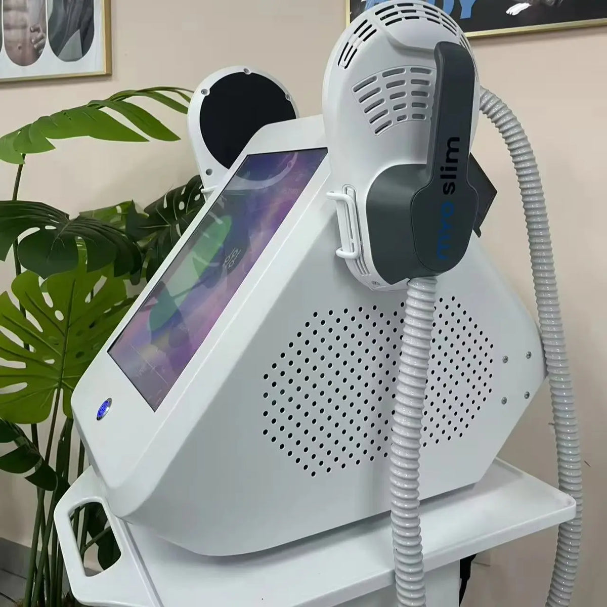 Máquina EMS Profesional para Adelgazar el Cuerpo, Estimulación Muscular, Pérdida de Peso, Terapia de Escultura Corporal, 4 Manijas, Quemador de Grasa Pélvica y de Glúteos