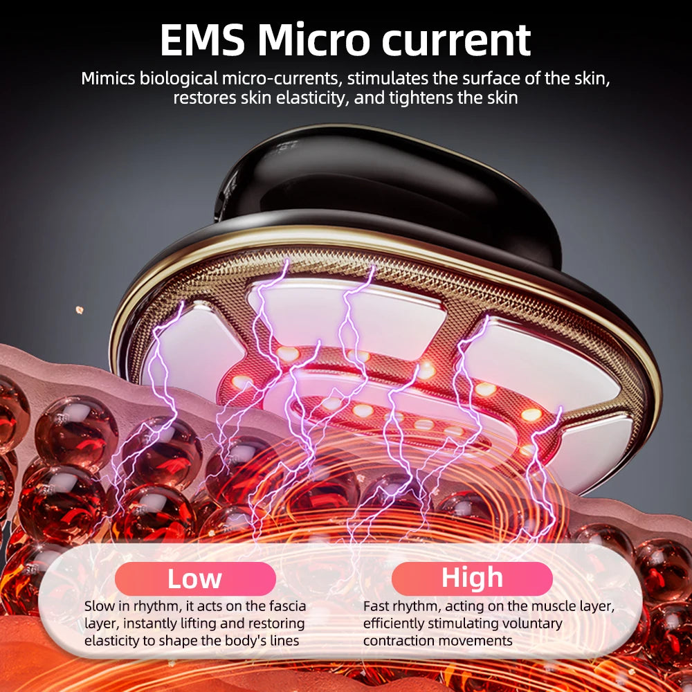 Masajeador Anticelulítico de 4 Modos, Máquina Eléctrica para Esculpir el Cuerpo, Quemador de Grasa, Adelgazante Corporal, Dispositivo de Belleza para Lifting Facial