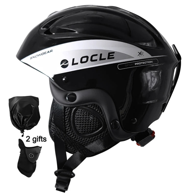 LOCLE hombres casco de esquí niños mujeres ultraligero deportes extremos monopatín Snowboard casco moto de nieve casco de motocicleta