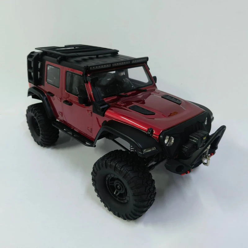 HB 1/10 R1011 Wrangler RC actualizado 4WD 2,4G eléctrico con cabrestante tres configuraciones escalada vehículo todoterreno modelo juguete para adultos