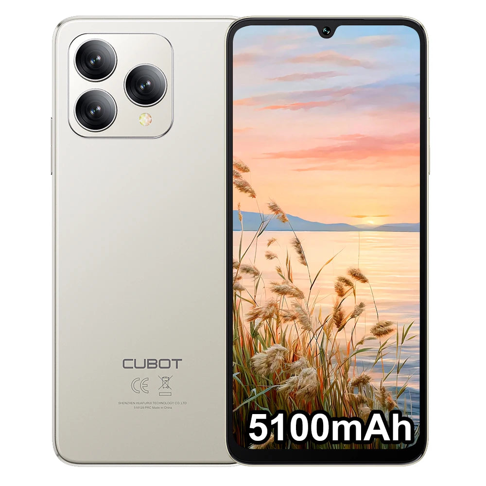 Smartphone Cubot A40 Android 15 12 GB (4 + 8) + 256 GB 6,88'' 120Hz 5100 mAh NFC/GPS Reconocimiento facial Teléfono portátil 4G IPS